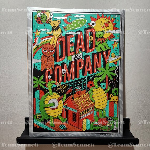 2025 March 27 / Dead & Company Sphere FOIL Poster 18"x 24" / Lava Foil Version